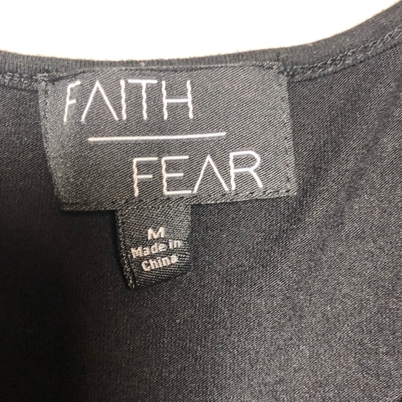 HSN Faith Over Fear Cold Shoulder Cut Out Top - Picture 3 of 6